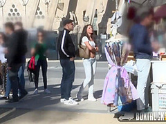 Amazing Makes Money Stripping Off Her Clothes In Public With Alexa Tomas