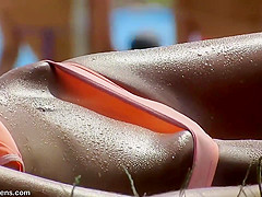 I Spy On Amazing Teen Girl With Perfect Tan On The Beach