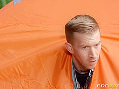 Xander Corvus And Lena Paul - Fucked Outdoors By The Tent