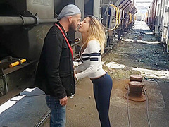 Blonde Teen Likes The Big Cock