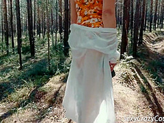 Tiffany Fucks In The Public Forest And Naked Walk