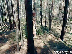 Tiffany Fucks In The Public Forest And Naked Walk