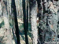 Tiffany Fucks In The Public Forest And Naked Walk
