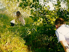 Summer Weather Motivates Girl To Have Outdoor Sex With Old Man