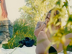 Summer Weather Motivates Girl To Have Outdoor Sex With Old Man