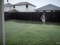 Jolla Pr In Romantic Sex Under The Rain In Texas (the Neighbors Saw Us