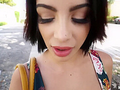 Kitty Caprice And Levi Cash In Busty Hispanic Chick Sucks Mammoth Pecker Outdoor