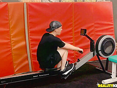 Sex-hungry Dude Seduces Curvy Hottie During Workout With Karlee Grey