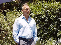 Fragile Belle And Bfs Muscular Dad Have An Affair By The Pool - Sydney Cole