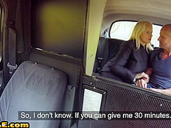 Bigtit cabbie publicly squirts in taxi while fingered