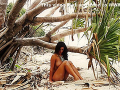 Naked Natural Beauty Posing In Exotic Tropical Location - Morgan Mcnamara