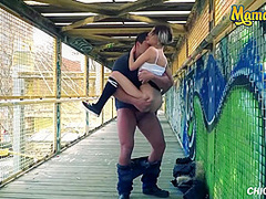 Public Suck N Fuck With Horny Latina Slut With Chica S, Mey Madness And Ramon Nomar