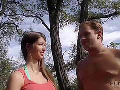 Tall Busty Babe Gives Pussy And Asshole For A Good Price