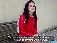 Pickedup euro publicly fucked before sucking cock in duo