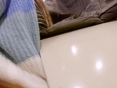 Girlfriend In A Cafe In Public Shows Boobs And Pulls Pants