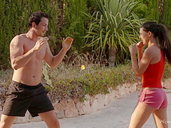 Stunning Girl In Outdoor Action - Pound Hard Fuck With Choky Ice And Alexa Tomas