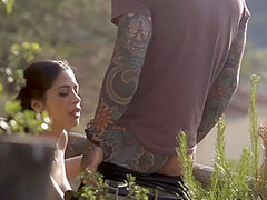 Drives Me Horny! Loved Up Couple Outdoor Sunset Sex! With Julia De Lucia