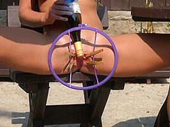 Two Gorgeous Babes Having Fun Outdoors In The Yard