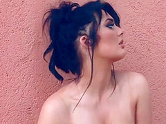 Beautiful Glamour Booty Bitch Ashleigh Gee Strips Outside