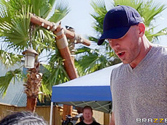 Huge Bombheaded Dick Surprises Wonderful Brunette Girl With Johnny Sins And August Ames