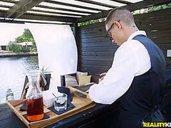 Seduces Handsome Waiter For Hardcore Fuck With Tiffany Rain And Tyler Steel