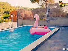 Andreina De Luxe And Chica S In Juicy Bubble Butt Latina Sex By The Pool