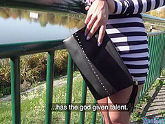 Redhead euro cockriding pov dick outdoors in couple