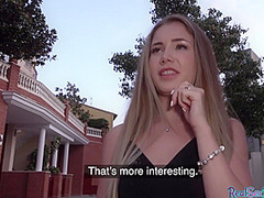 Pulled euro babe sucking dick and fucking this pov guy