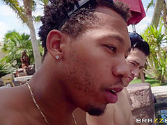 Jade Jantzen, Xander Corvus And Ricky Johnson - Pool Club Newcummer Asked Two Cocky Men To Show Her Big Cocks