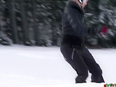 Snowboard Student And Older Woman 1