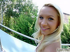 Blonde Loves Doggystyle Anal Fucking
