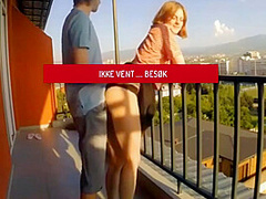 Norwegian Couple Balcony Sex