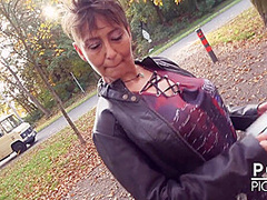 Rubina & Andy Star in Needy Old German Milf Rubina Fucked In Public - KINK