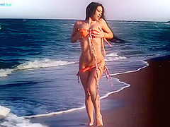 Exotic Beauty Gets Her Orgasms At The Beach With Mya Diamond