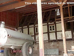 Farmers Are Pleasuring Exciting Fuck On Tractor Cart