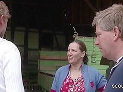 Farmers Are Pleasuring Exciting Fuck On Tractor Cart