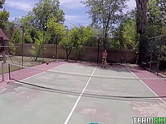 Tennis Girl Was Talked To Take All Her Clothes Off For Money - Karter Foxx