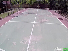 Tennis Girl Was Talked To Take All Her Clothes Off For Money - Karter Foxx
