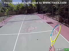 Tennis Girl Was Talked To Take All Her Clothes Off For Money - Karter Foxx