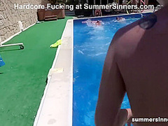 Playing The Fuck Game By The Pool