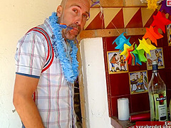 Kinky Brunette Slut With Big Silicone Tits And Red Nylons Wants To Fuck More