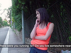 Smalltit eurobabe pickedup for public sex and blowjob