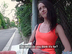 Smalltit eurobabe pickedup for public sex and blowjob