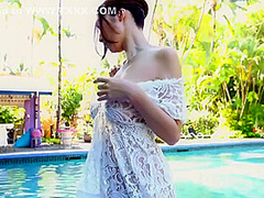 Julia Kyoka In Asian Beauty At The Pool