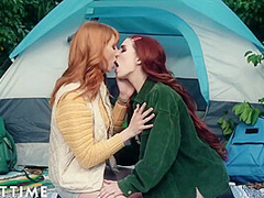 Lesbian Camping Trip Tribbing With And With Lacy Lennon And Aria Carson