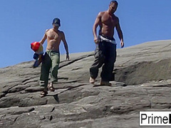 Vayana Takes Two Hard Cocks By The Ocean