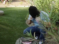 Ashley Adams In Is Spied On By The Pool By A Horny Creep