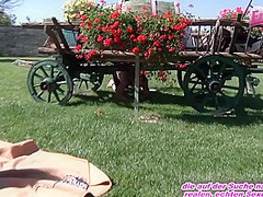OUTDOOR AMATEUR REVERSE GANGBANG WITH GERMAN GIRLS OLD MAN