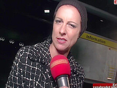 Passers-by From The Street To Public Sex Picked Up By German Porn Slut