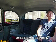 Smalltit euro cabbie pussy licked and drilled by passenger